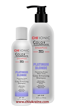 Відтіночний шампунь для світлого волосся CHI Platinum Blonde